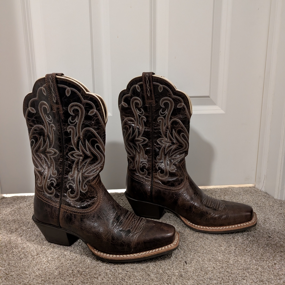 Ariat Distressed Brown Leather Boots